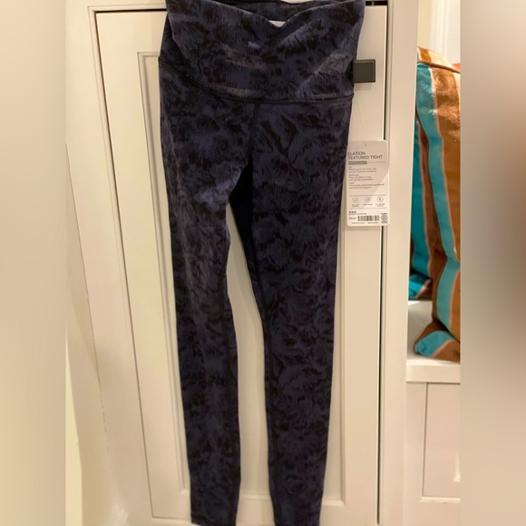 Elation textured Athleta tights xxs blue/black - Picture 5 of 6